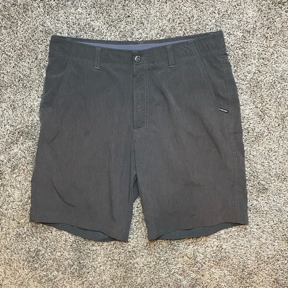 Ascend Charcoal Flat Front Men's Shorts